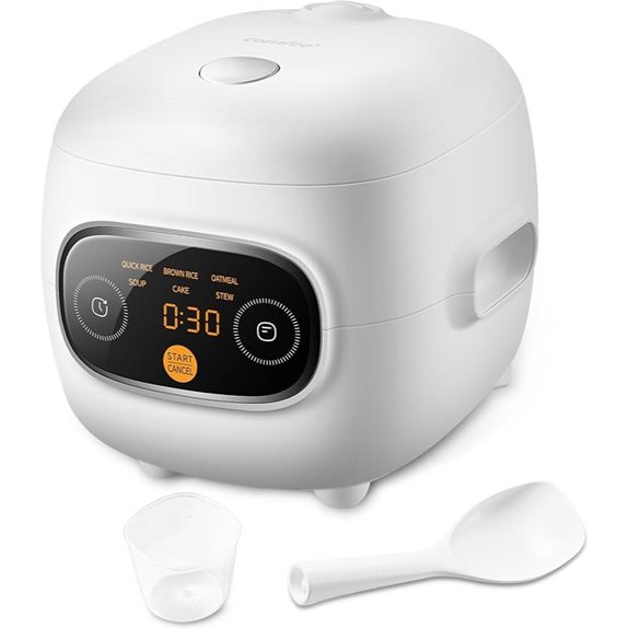 COMFEE Mini Rice Cooker 4-Cup Capacity