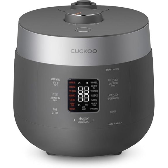 CUCKOO 10-Cup Twin Pressure Rice Cooker with Voice