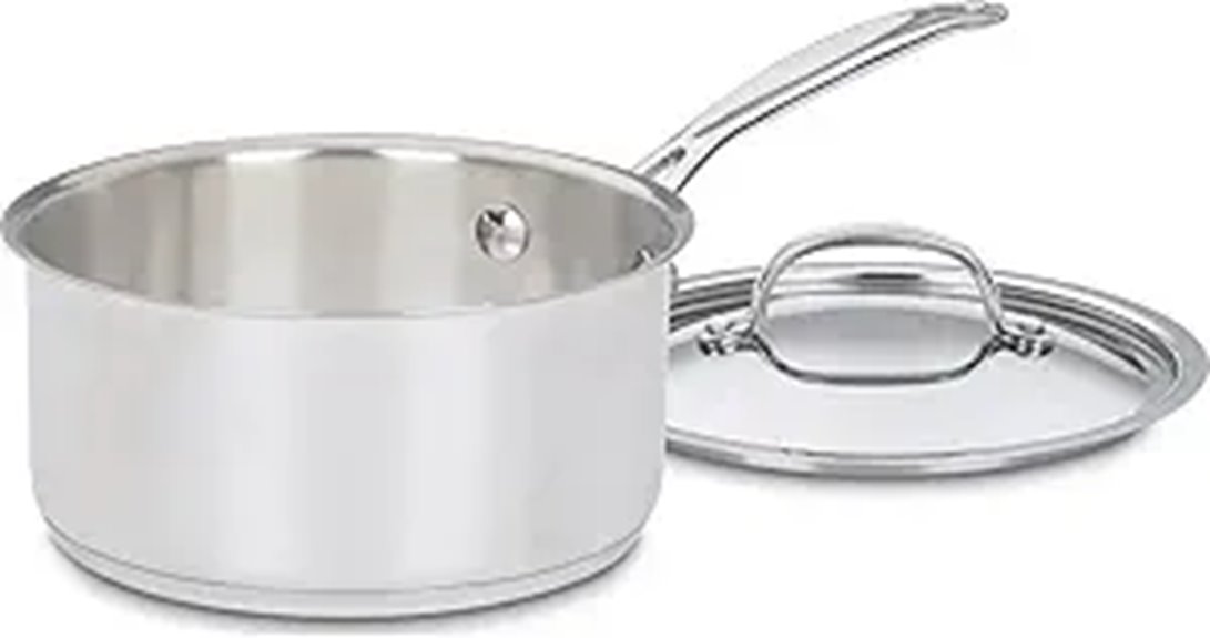 Cuisinart 719-18 Chef's Classic Stainless 2-Quart Saucepan with Cover