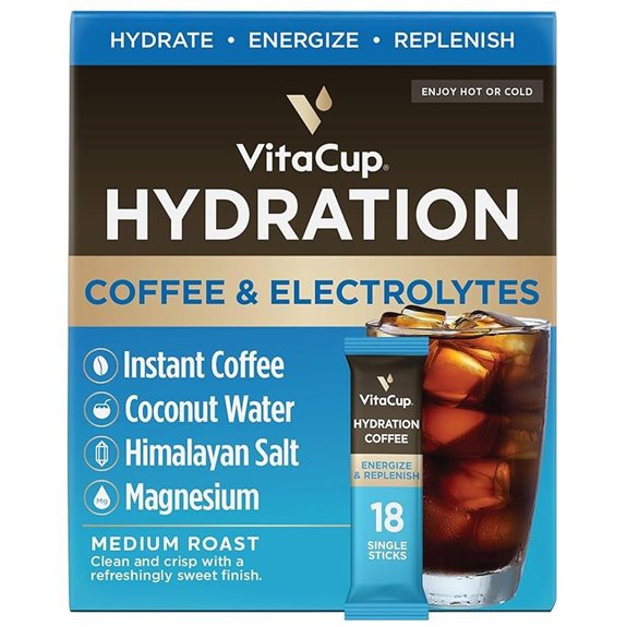VitaCup Hydration Coffee Packets with Electrolytes