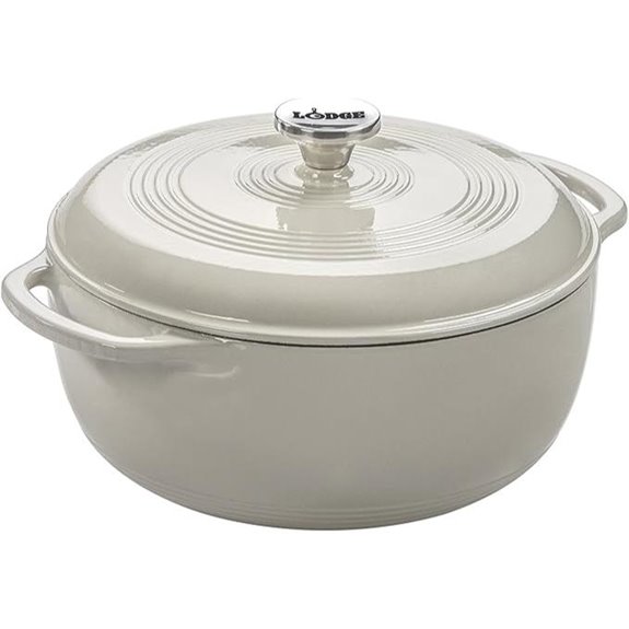 Lodge 6 Quart Enameled Cast Iron Dutch Oven