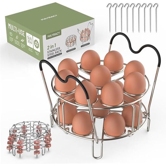 Stackable Egg Steamer Rack for Instant Pot