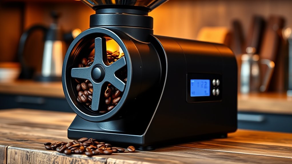 key flat burr grinder features