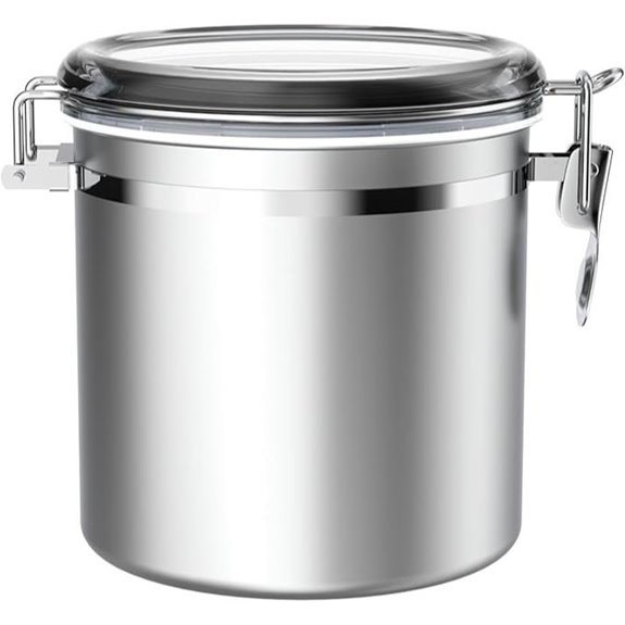 ENLOY 165oz Stainless Steel Food Storage Canister