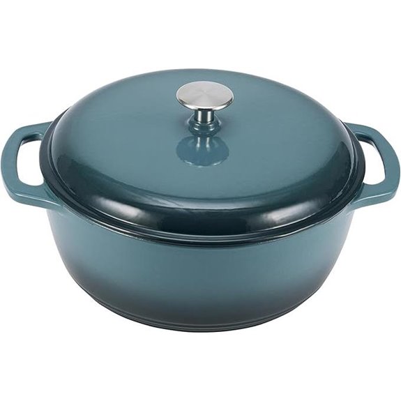 Amazon Basics Enameled Cast Iron Dutch Oven (7.3 Quart)