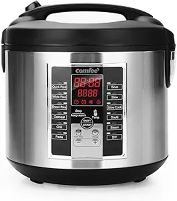 COMFEE 5.2Qt Multi-Function Rice Cooker and Slow Cooker