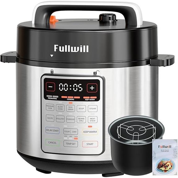 Fullwill 9-in-1 Electric Pressure Cooker (6 Quarts)