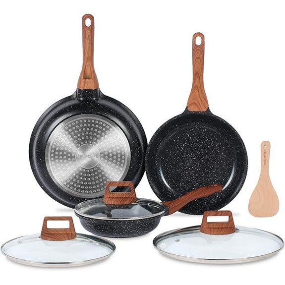ESLITE LIFE Nonstick Ceramic Frying Pans Set