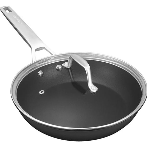 MsMk 8.5 Nonstick Egg Pan with Lid