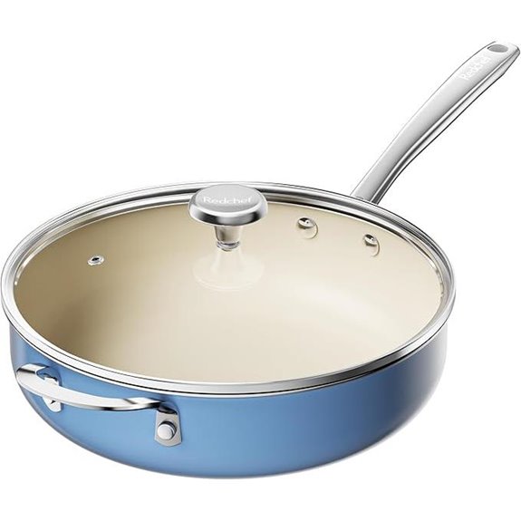Redchef 5QT Ceramic Saute Pan with Lid
