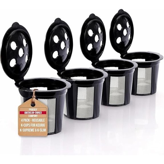 PureHQ Reusable K Cups for Keurig Coffee Makers (4 Pack)