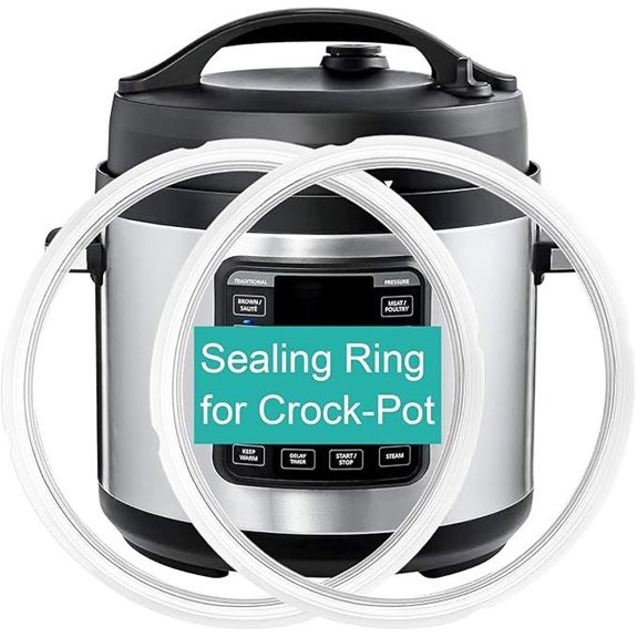 2-Pack Silicone Sealing Rings for 8 Qt Crock Pot