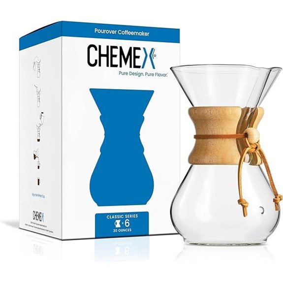 Chemex Pour-Over Glass Coffeemaker 6-Cup
