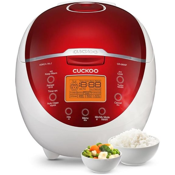CUCKOO 6-Cup Micom Rice Cooker with Steamer