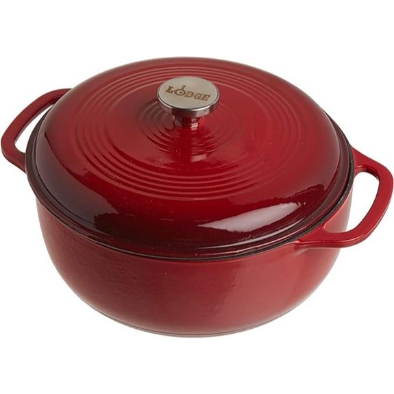 Lodge 6-Quart Enameled Cast Iron Dutch Oven