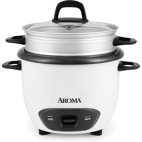 Aroma 6-Cup Rice Cooker and Steamer