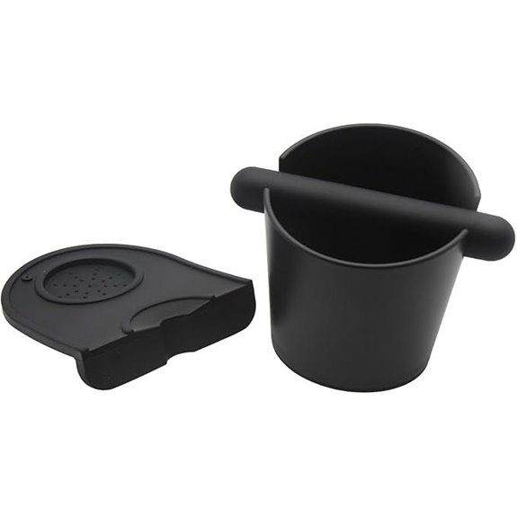 5-Inch Espresso Knock Box Set with Accessories