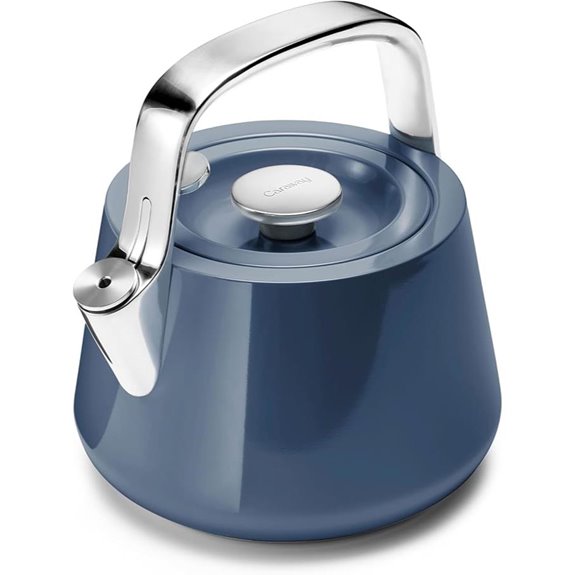 Caraway 2 Quart Whistling Tea Kettle Stainless Steel