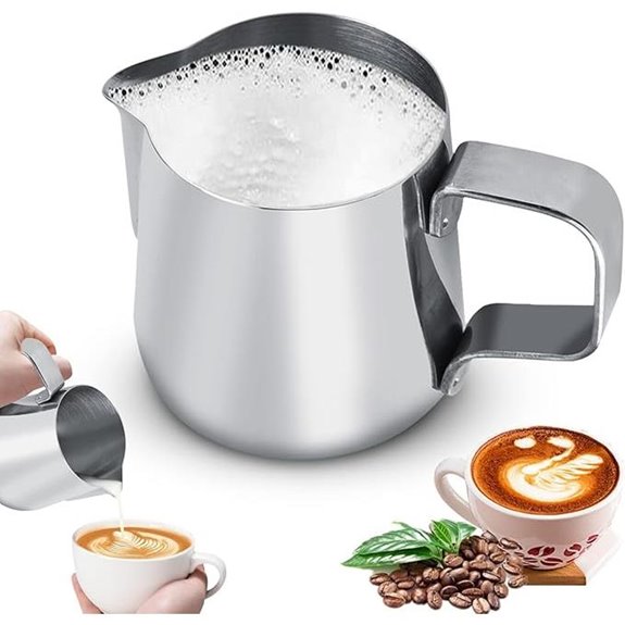 Stainless Steel Milk Frothing Pitcher for Coffee