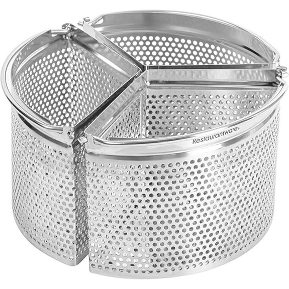 Restaurantware 3-Piece Stainless Steel Steamer Basket Set