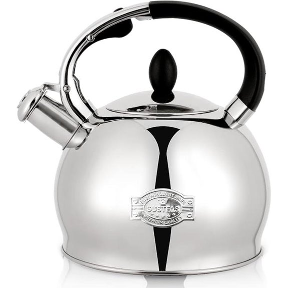 SUSTEAS Stainless Steel Whistling Tea Kettle 2.64 Qt
