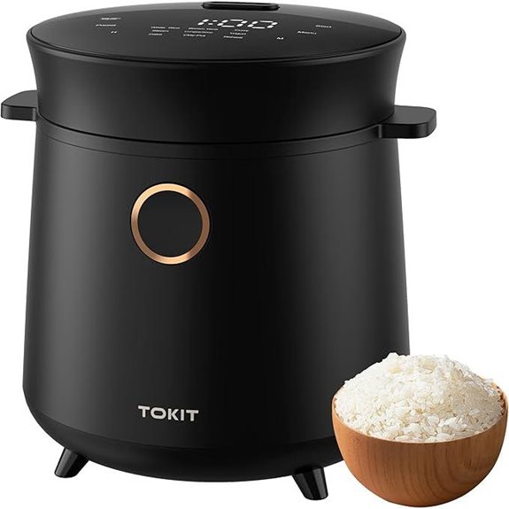 TOKIT 3-Cup Rice Cooker with 9 Presets
