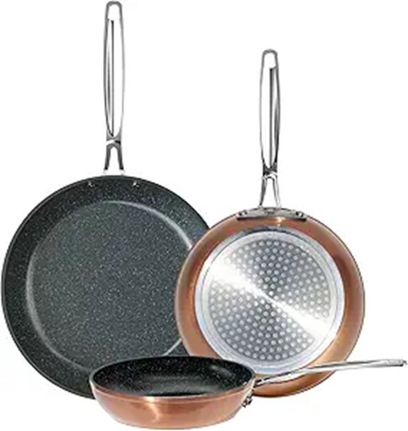Nuwave 3-Piece Ceramic Frying Pan Set