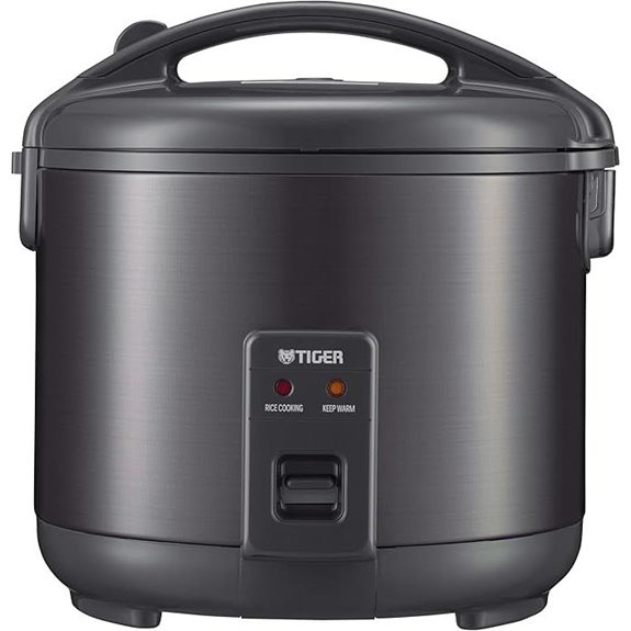 Tiger 10-Cup White Rice Cooker with Non-Stick Pot
