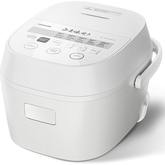 TOSHIBA Rice Cooker 5.5-Cup Fuzzy Logic 15-in-1
