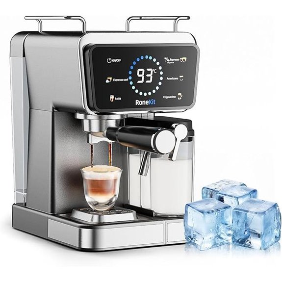 Espresso Machine with Milk Tank and Touch Screen