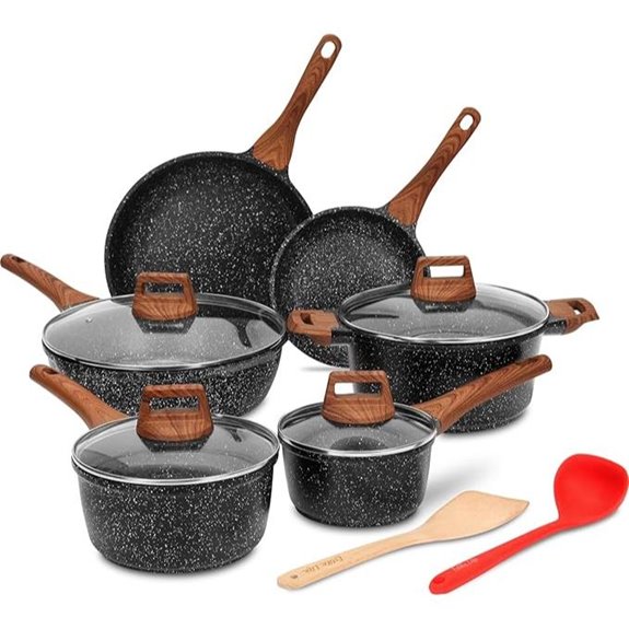 ESLITE LIFE 12-Piece Nonstick Cookware Set