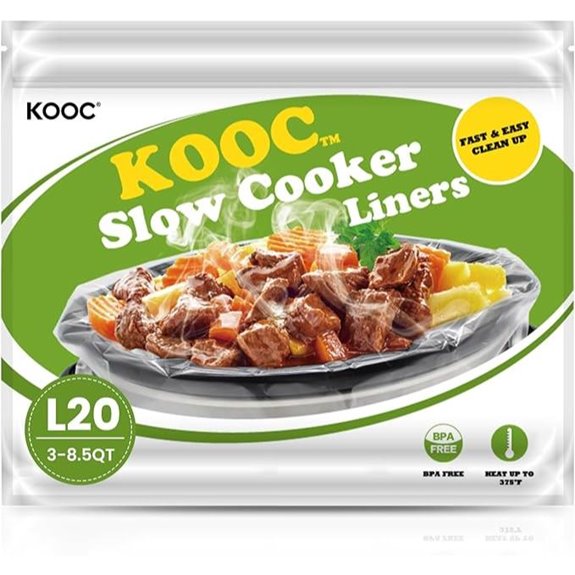 KOOC Slow Cooker Liners 20 Count 13x21 (2 Packs)