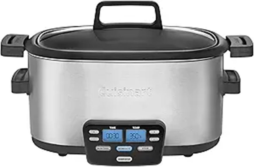 Cuisinart 3-in-1 Multi-Cooker 6 Qt Silver