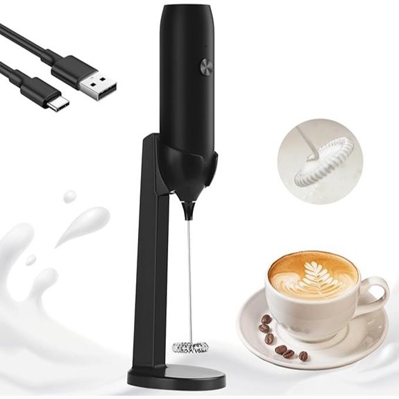 Rechargeable USB Milk Frother for Coffee and Drinks