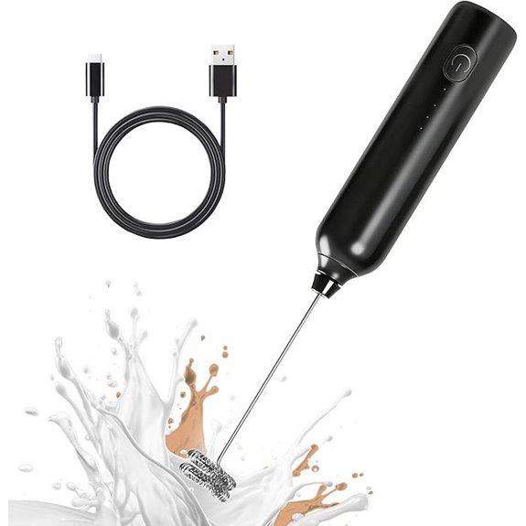 Rechargeable Handheld Milk Frother with 3 Speeds