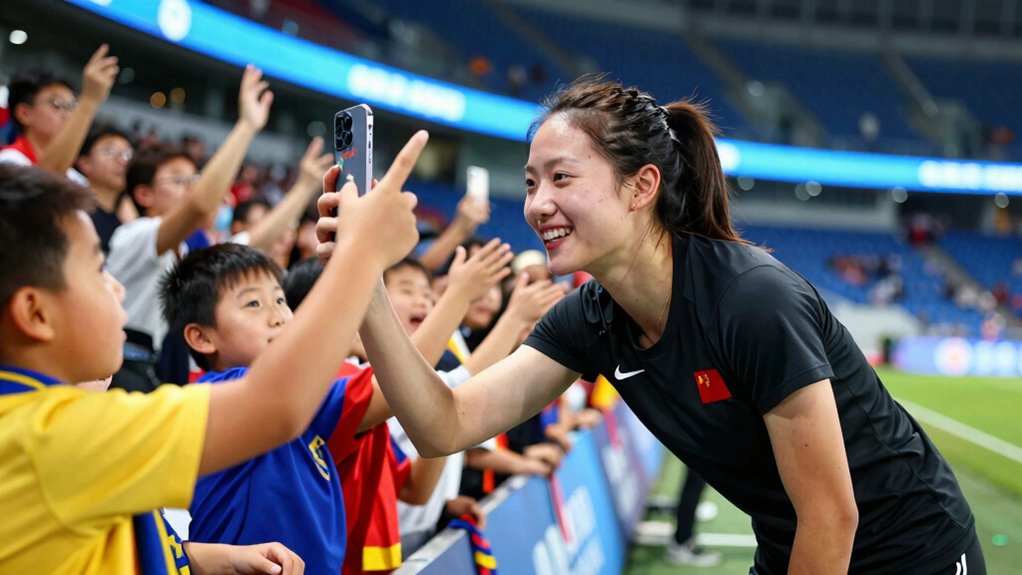 athletes and fans interact digitally