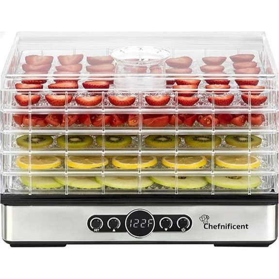 dehydrator with five trays