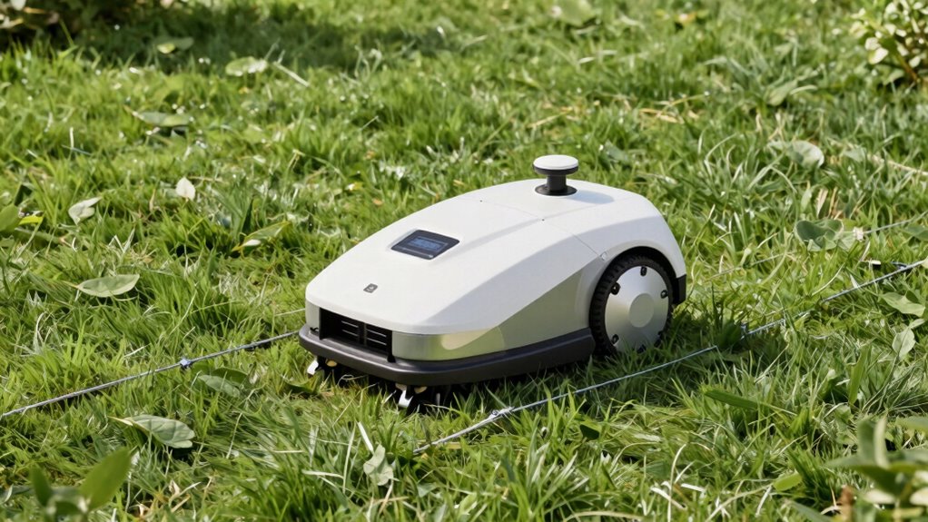 efficient quiet robotic mowing