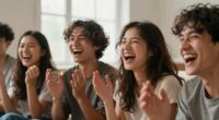 laughing despite humor
