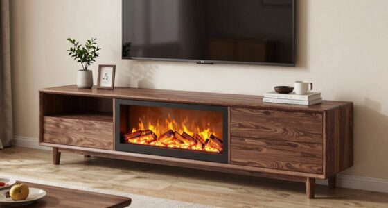 top rated electric fireplace stands