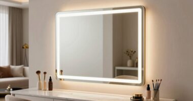 top vanity mirror lights
