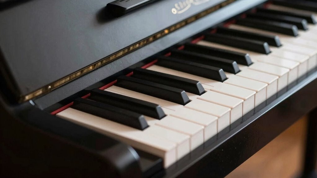 weighted keys enhance digital pianos