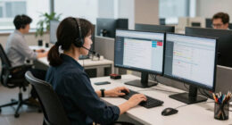 Customer service + BPO. The operational-scale displacement.