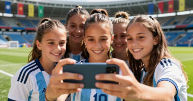 Jessica Alba Spotted at World Cup With Daughters in Adorable Group Selfie