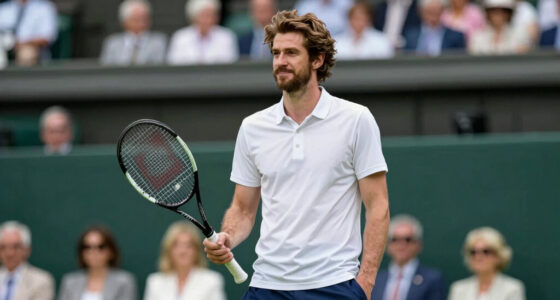Andrew Garfield Sports Long Hair for Wimbledon Date with Girlfriend Monica Barbaro