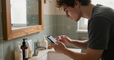 How Men Can Use A Glow-Up App To Track Skincare Routines